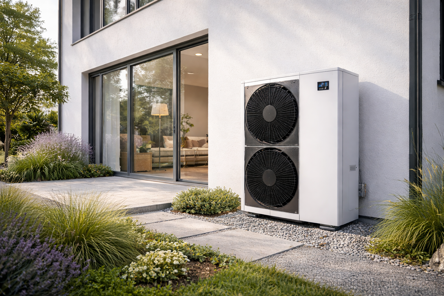 Moderne Wärmepumpe in Ludwigsburg